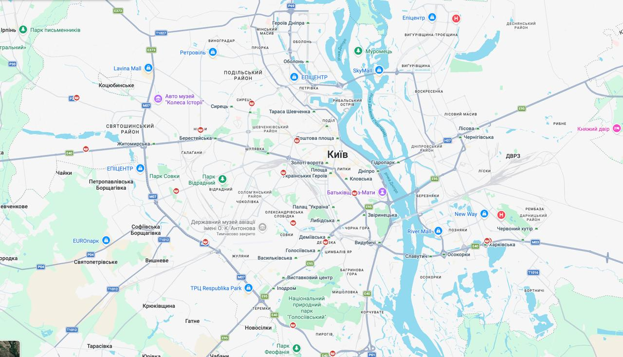 Киев сковали пробки на фоне снегопада: где худшая ситуация