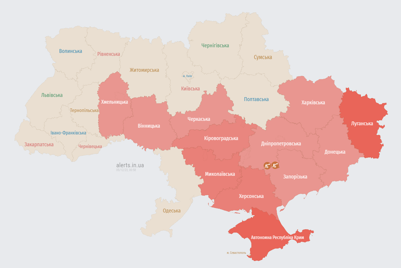Україну атакують ще кілька груп дронів: в яких областях працює ППО