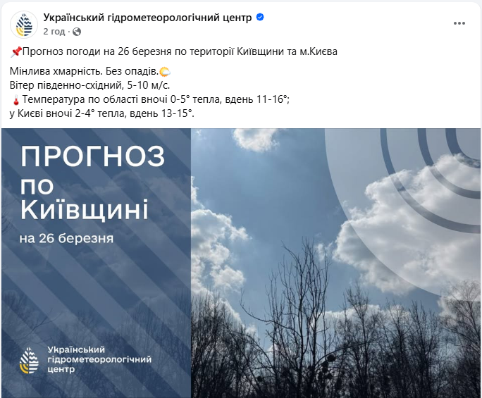 Погода в Україні змінюється: в які області завтра прийде дощ і де прогріє до +18