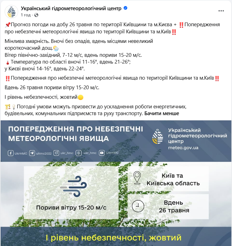 Похолоданию с дождями быть: что прогнозируют синоптики на 26 мая и когда все изменится
