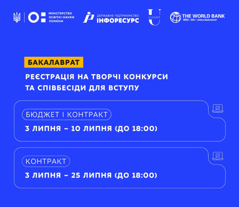Вступникам треба терміново зареєструватись на творчий конкурс і співбесіду: коли дедлайн