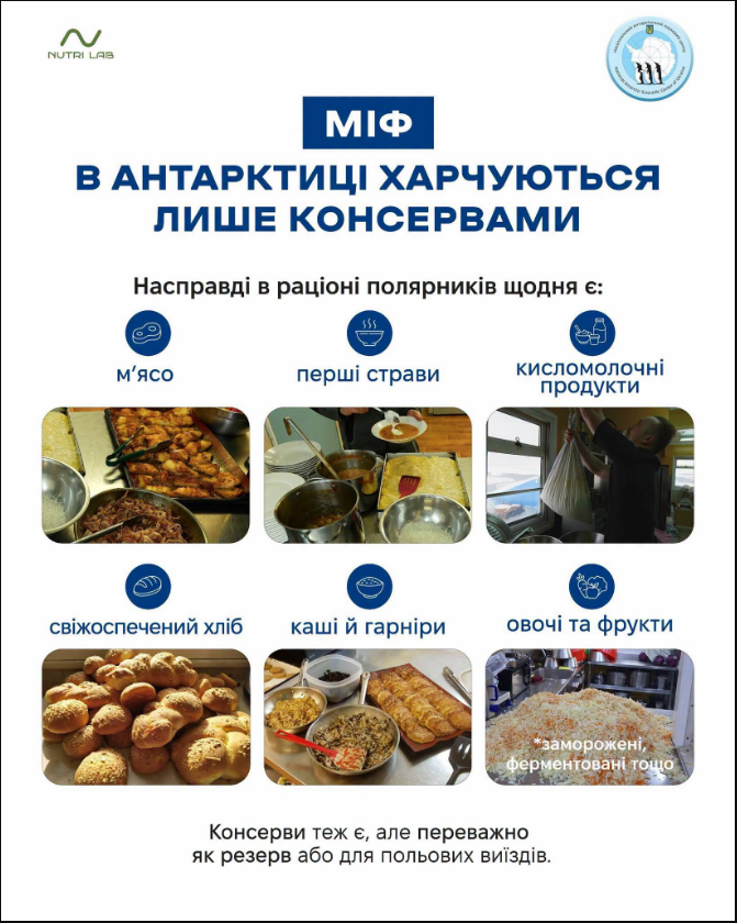Унікальна кухня на краю світу: чим харчуються щодня українські полярники в Антарктиці