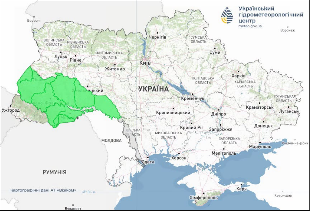 Тепло, но воды в реках может стать больше: где в Украине ждать грозы 15 июля (карта)
