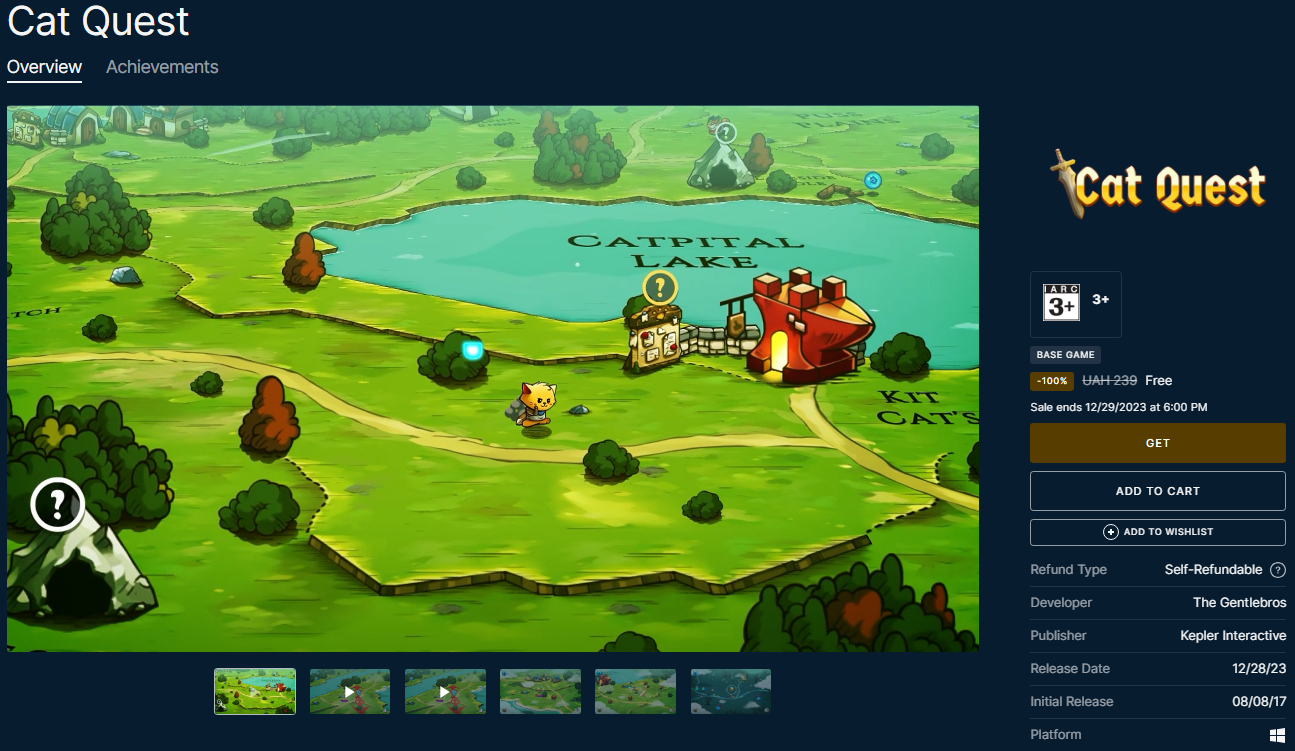 Геймерам и котолюбам дарят бесплатную Cat Quest: где найти игру и как скачать