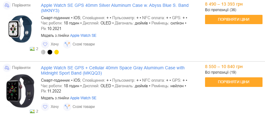 Apple Watch в Украине. Сколько стоят и как выбрать