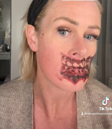 Женщина сделала временное тату на лице и не смогла его смыть: как она выглядит