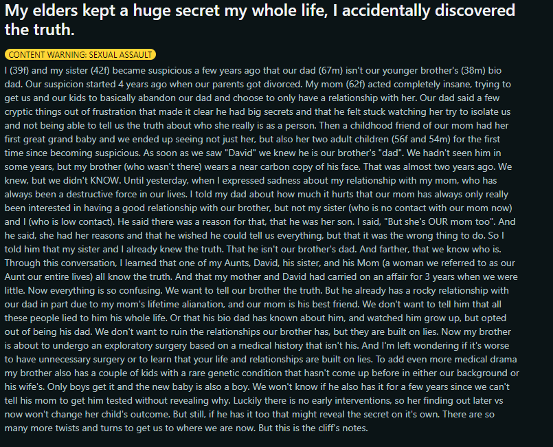 Жінка роками брехала дітям, але вони розкрили її ганебну таємницю: це зруйнувало їхнє життя