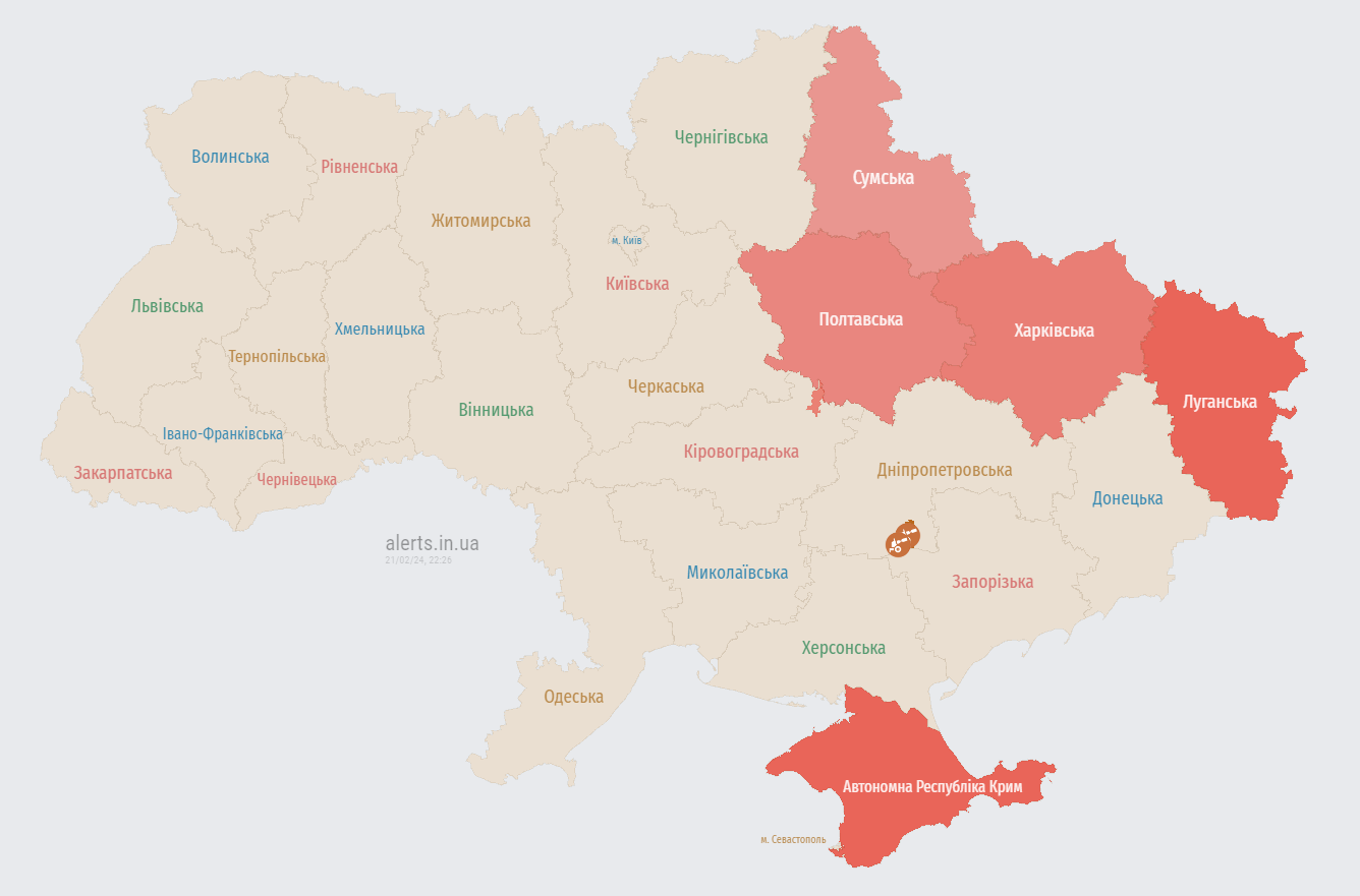 Росія запустила &quot;Шахеди&quot;. В Україні почали оголошувати повітряну тривогу