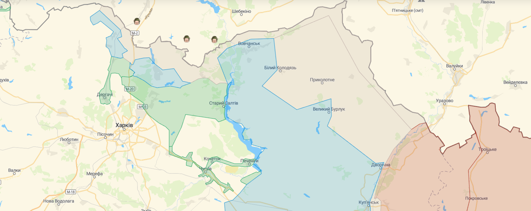ЗСУ на окремих ділянках Харківської області вийшли до кордону з Росією, - Синєгубов