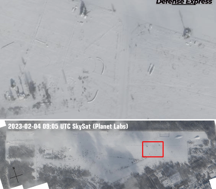 Все в снігу. З'явились свіжі знімки аеродрому Зябровка у Білорусі у 22 км від України