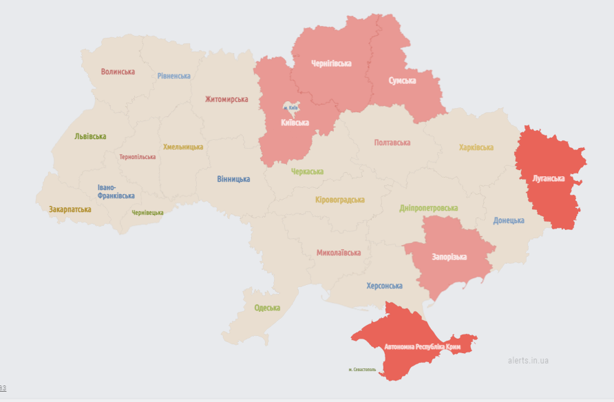 В части областей слышно сирену: где объявили воздушную тревогу