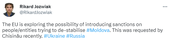 У ЄС хочуть запровадити санкції проти тих, хто дестабілізує ситуацію у Молдові, - ЗМІ