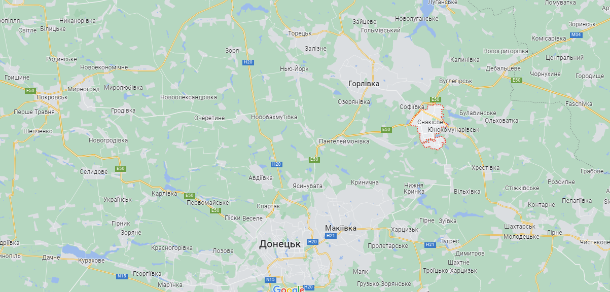 В Енакиево местные сообщают о взрывах