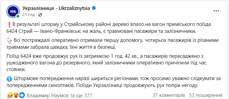 Один из регионов Украины &quot;накрыла&quot; непогода: последствия урагана (фото, видео)