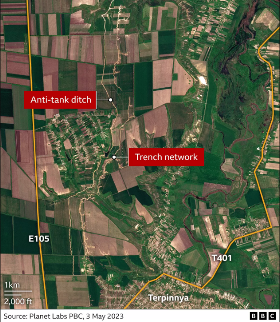 На снимках спутника показали, как Россия готовится обороняться перед контратакой ВСУ, - BBC