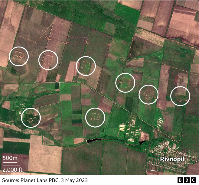 На снимках спутника показали, как Россия готовится обороняться перед контратакой ВСУ, - BBC
