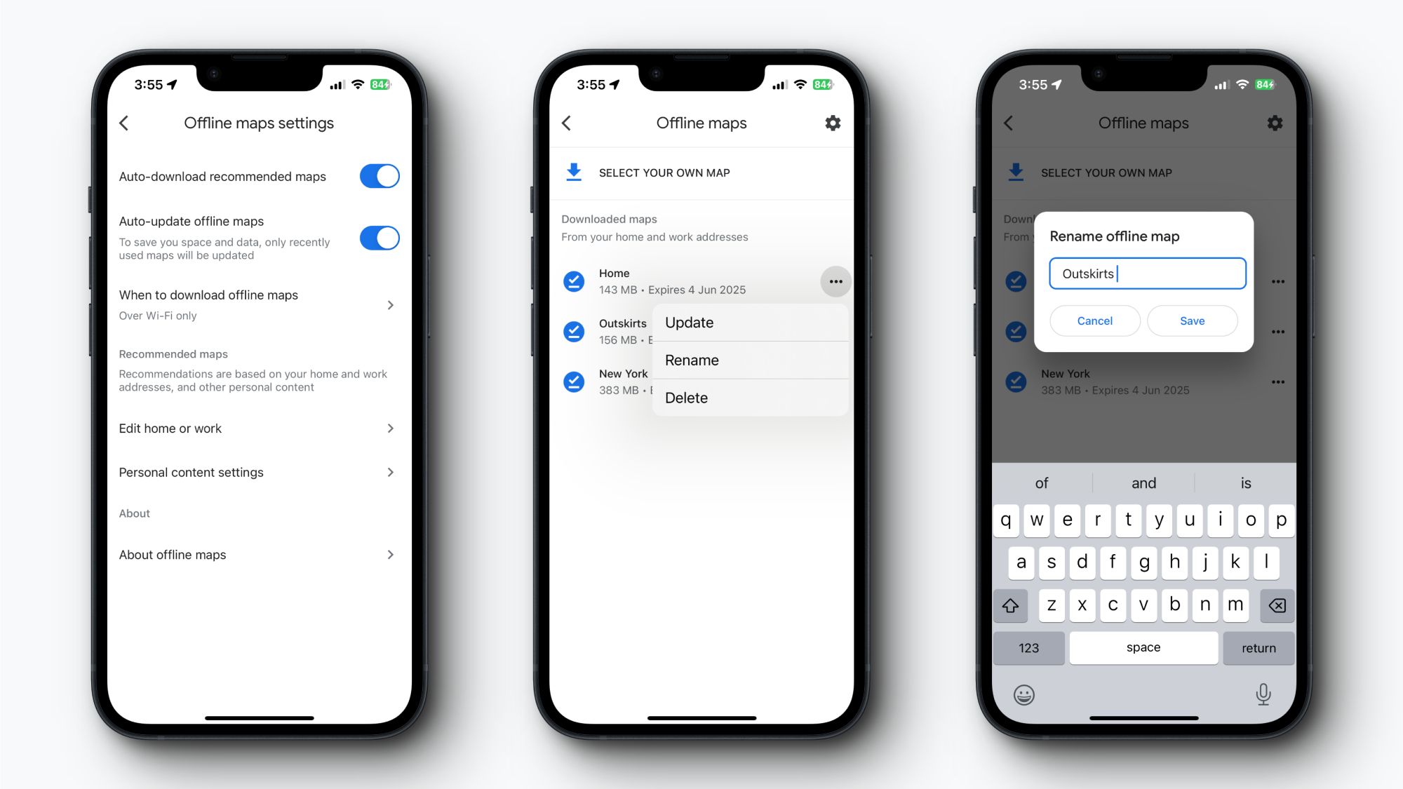 Как сохранить места и области в Google Maps, прежде чем вы останетесь без связи