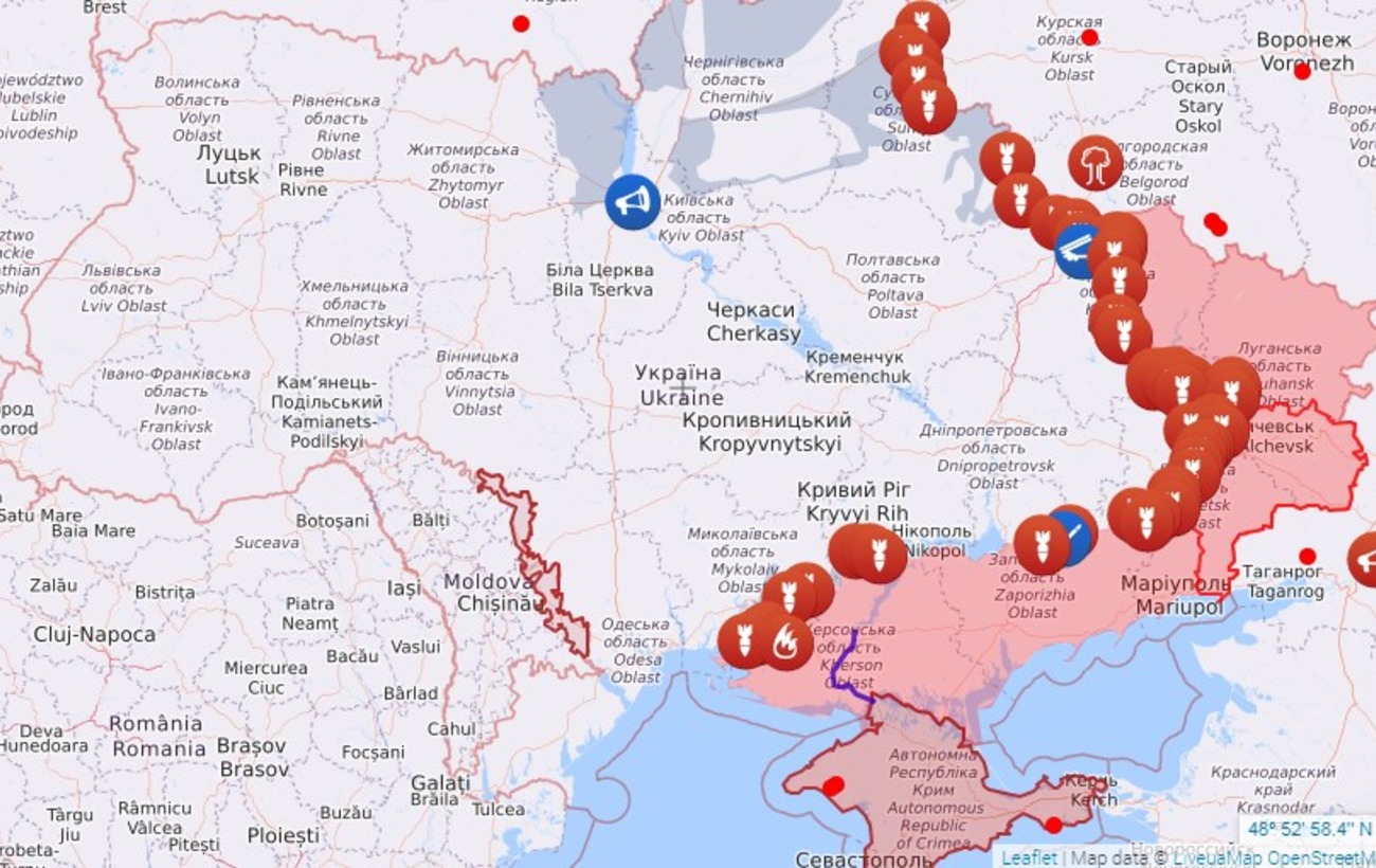 Мапа бойових дій на сьогодні: що відбувається в Україні