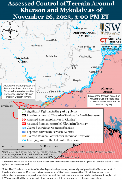 ВСУ продвинулись на Мелитопольском направлении: карты боев ISW