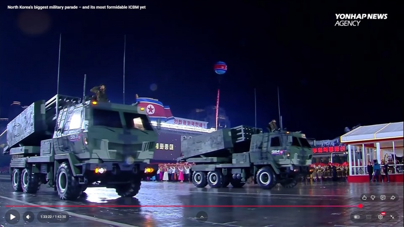 North Korea unveils its own version of HIMARS on cargo chassis