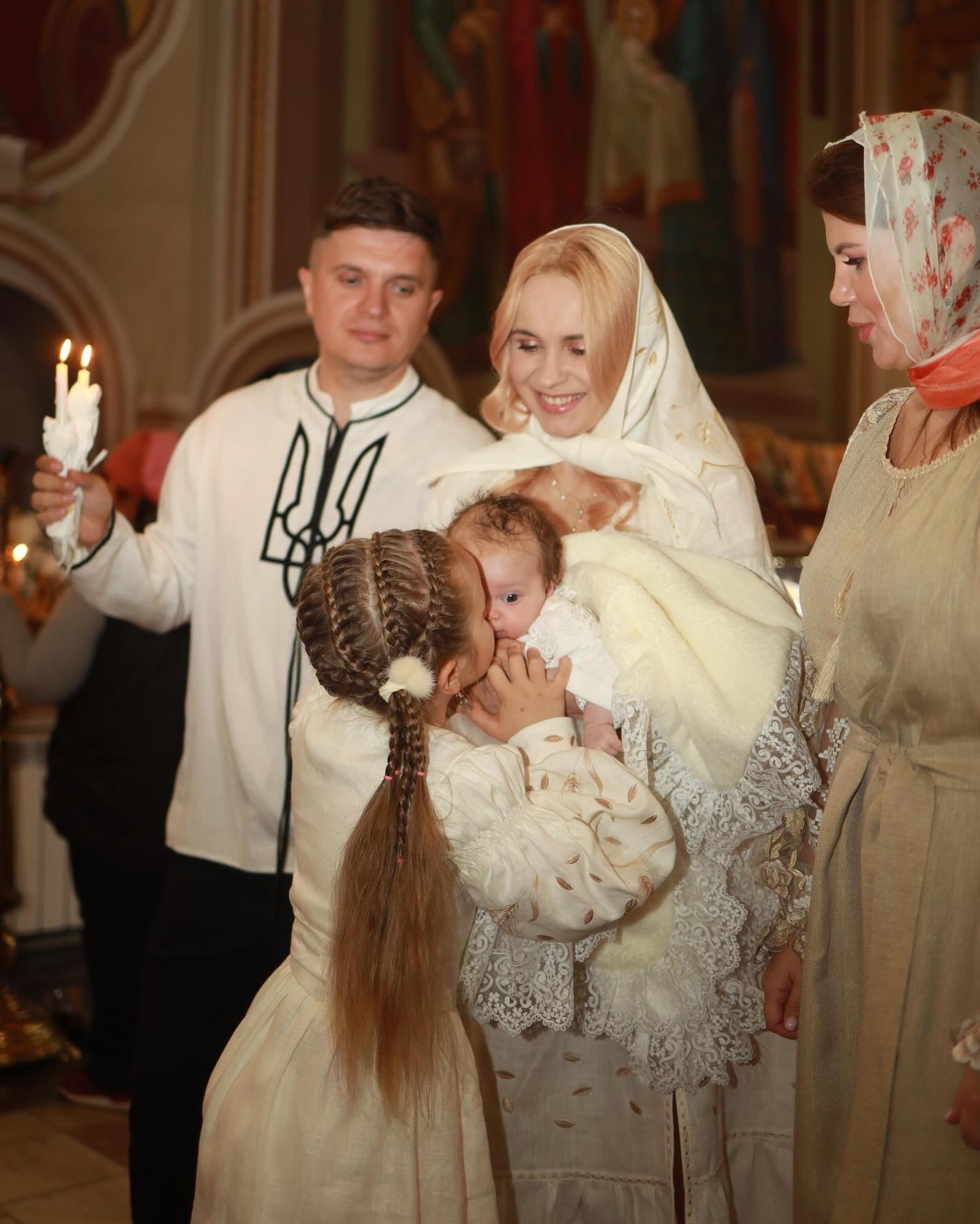 Лилия Ребрик окрестила дочь Адель: трогательные фото таинства