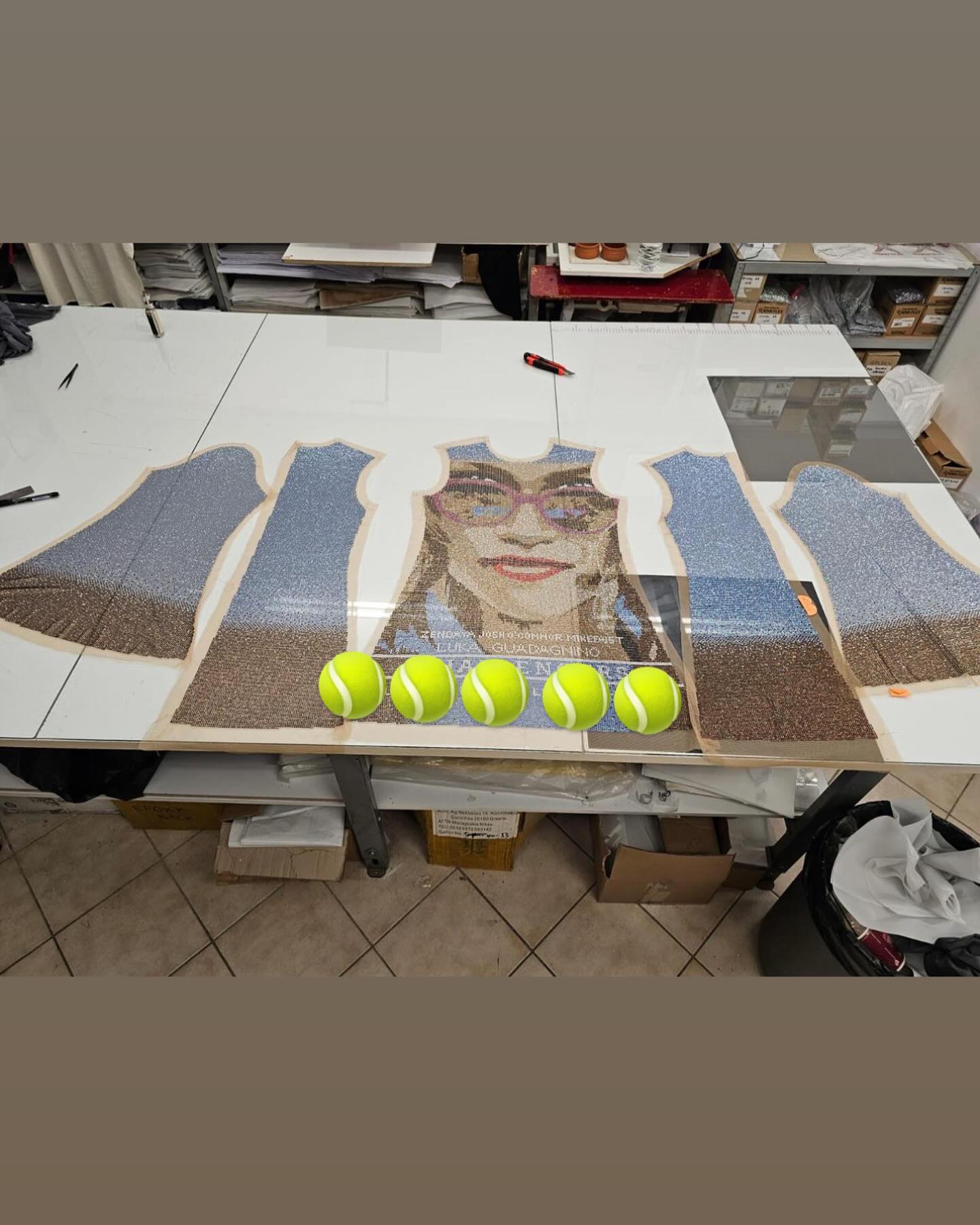 Зендая удивила поклонников платьем-постером: выглядит оригинально