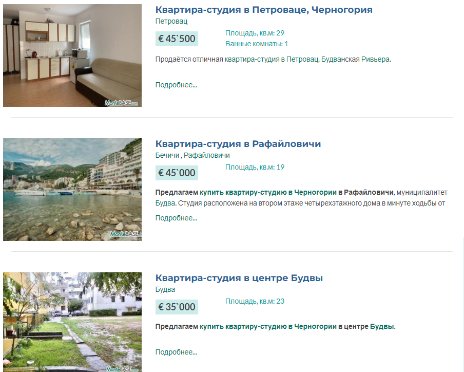 От 30 тысяч евро. Сколько стоит купить квартиру или дом у моря в Черногории