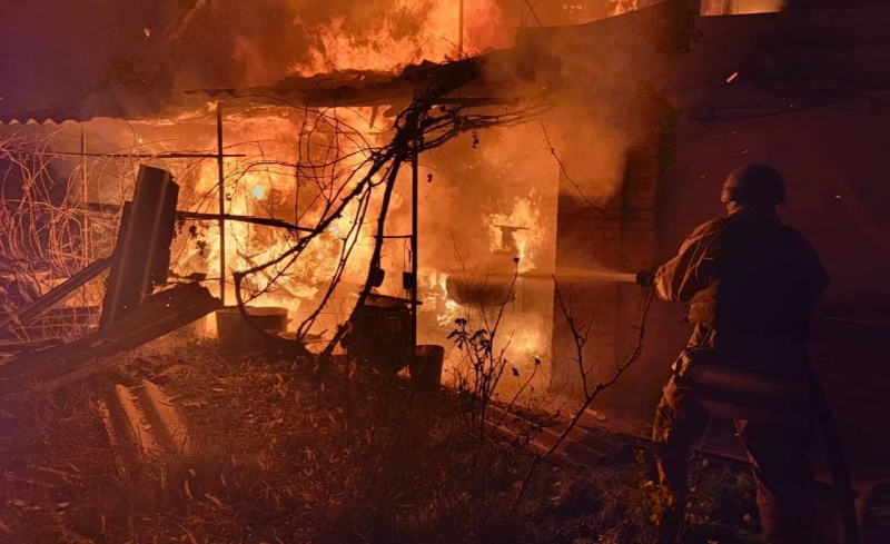 Dnipropetrovsk region under Russian attack: Fires and destruction reported