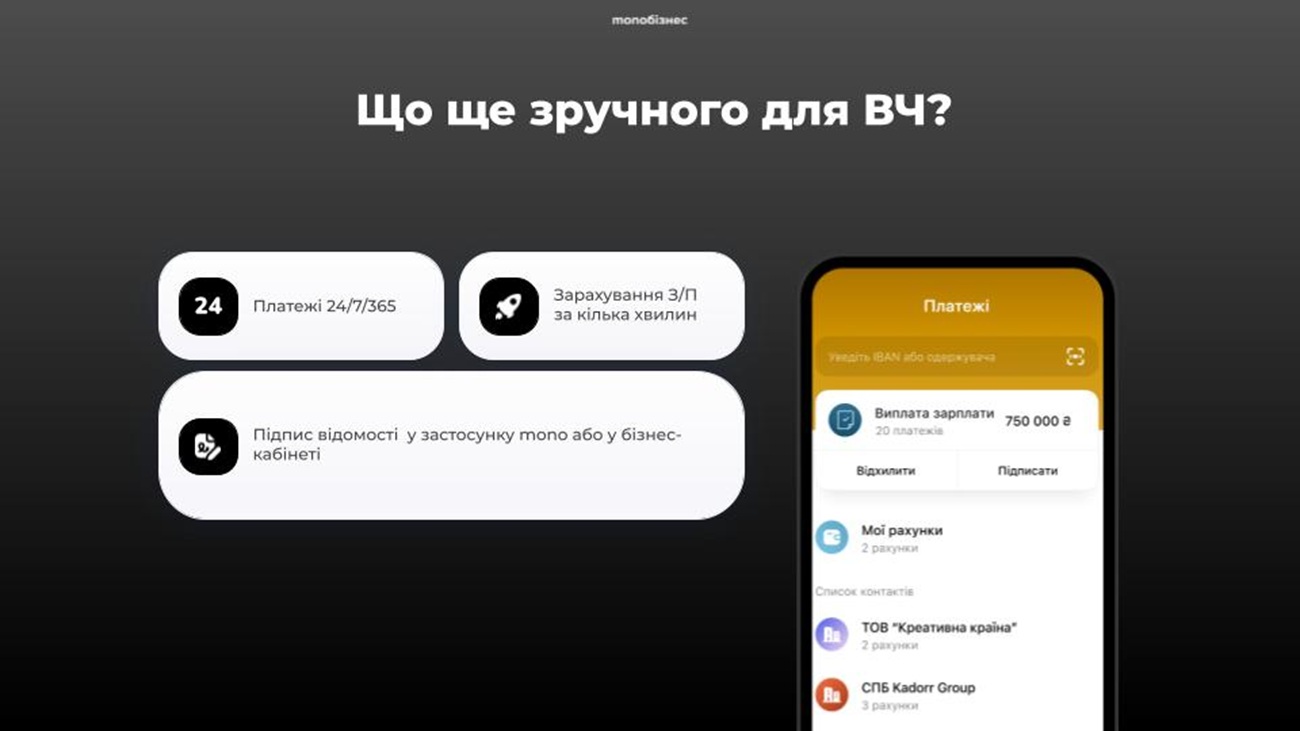 Monobank возвращает 1% кэшбэка военным подразделениям: условия проекта зарплаты