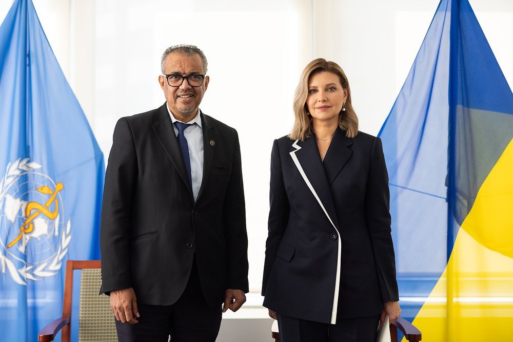 Зеленська у костюмі з чернігівської вовни дивує американців (фото)