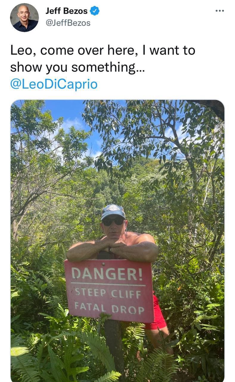 Мільярдер Бесоз "пригрозив" зіштовхнути Ді Капріо зі скелі: ці кадри стали "вірусними"
