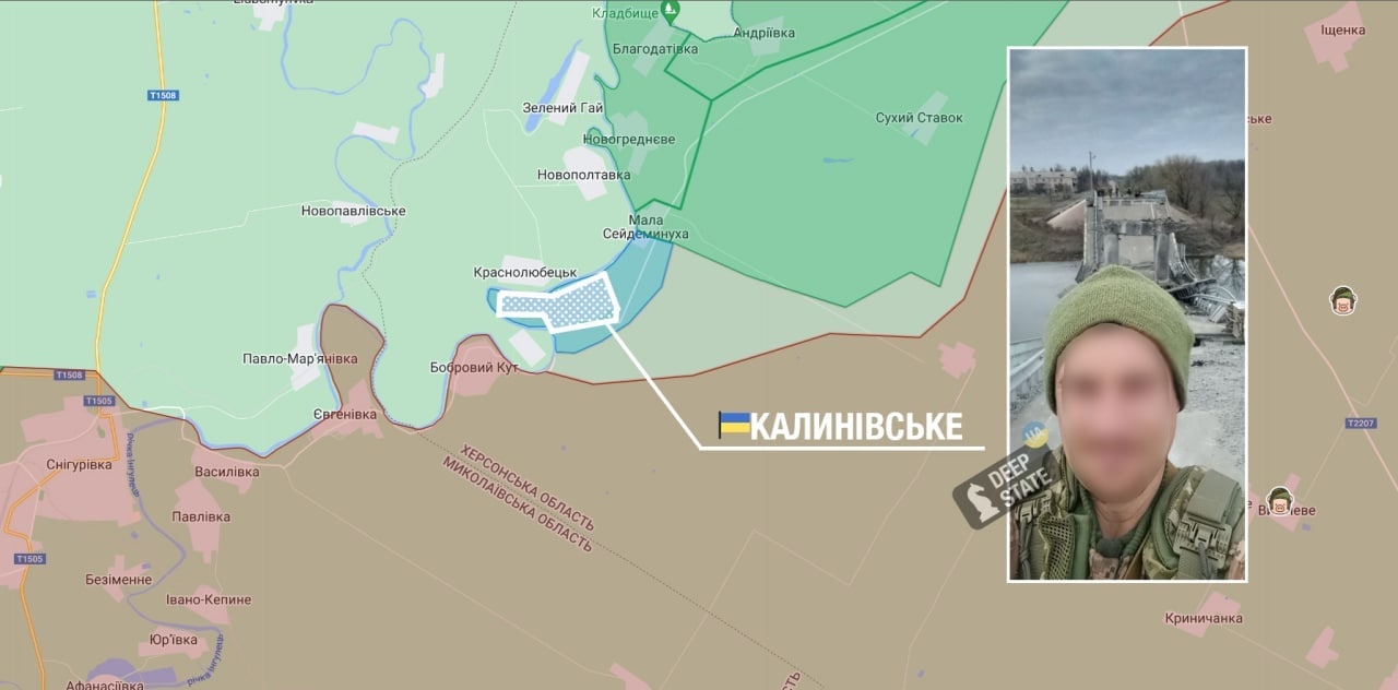 ЗСУ увійшли до Калинівського Херсонської області: карта