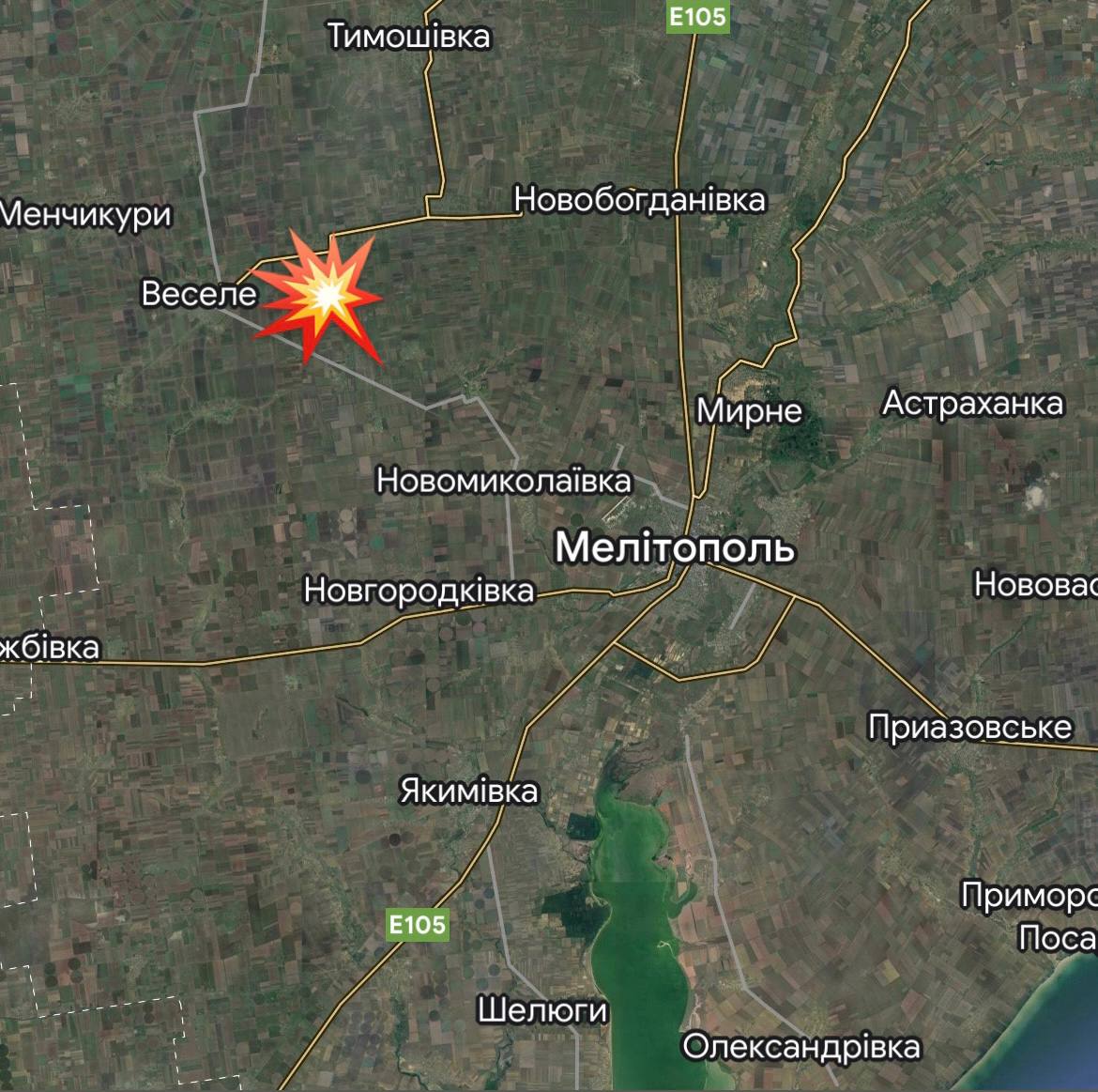 Під окупованим Мелітополем пролунали потужні вибухи