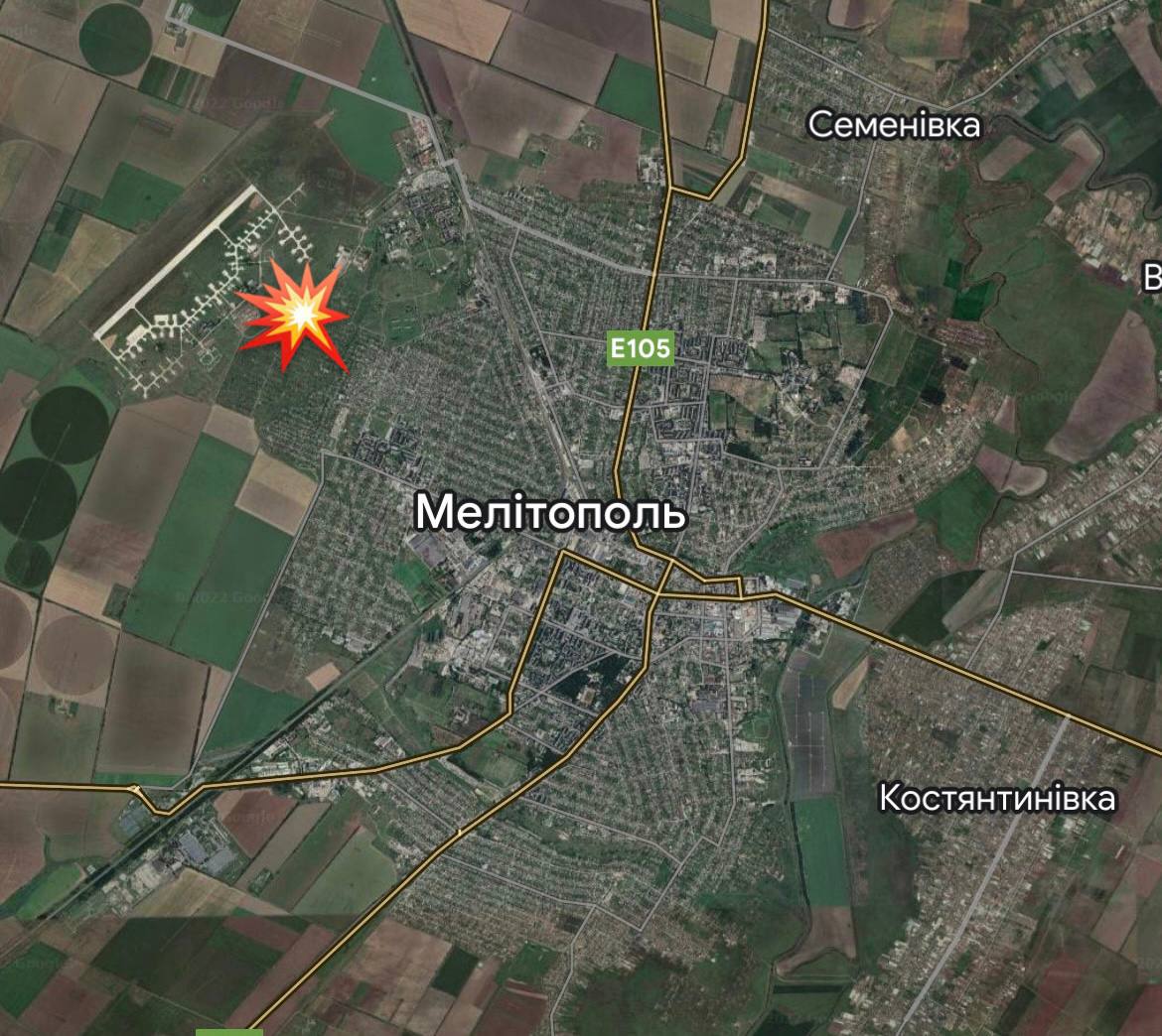 На аеродромі захопленого Мелітополя пролунали вибухи: подробиці