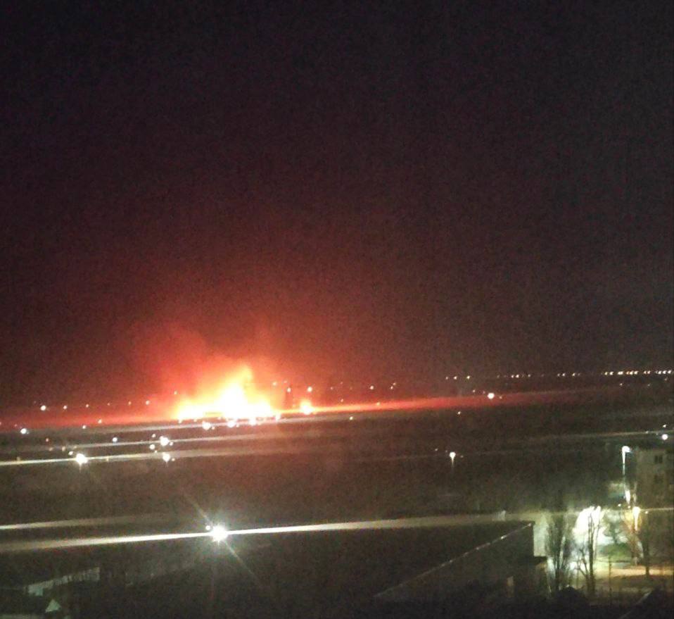 В оккупированном Бердянске произошел масштабный пожар