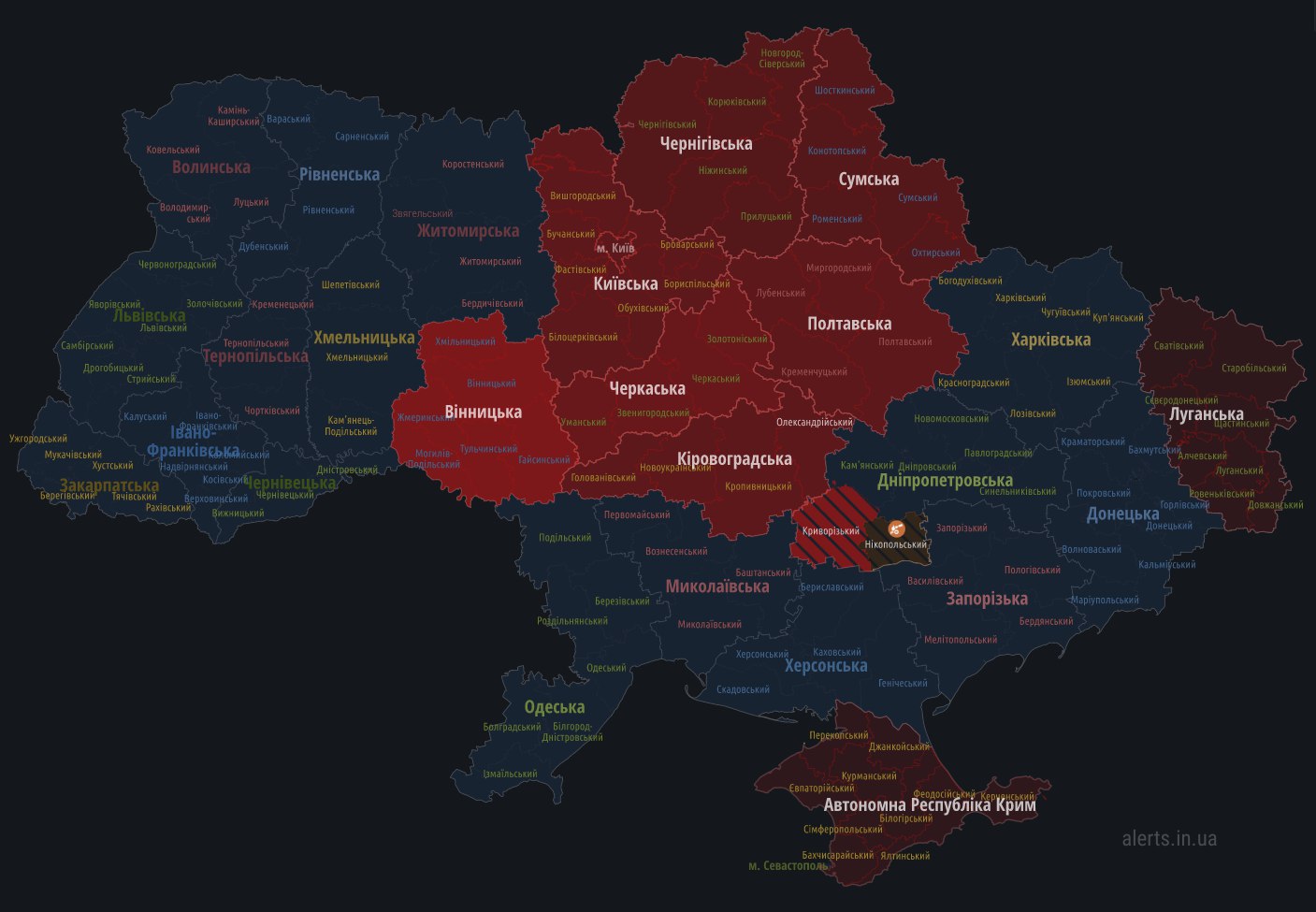 В Киеве и части областей Украины воздушная тревога, работает ПВО: все подробности