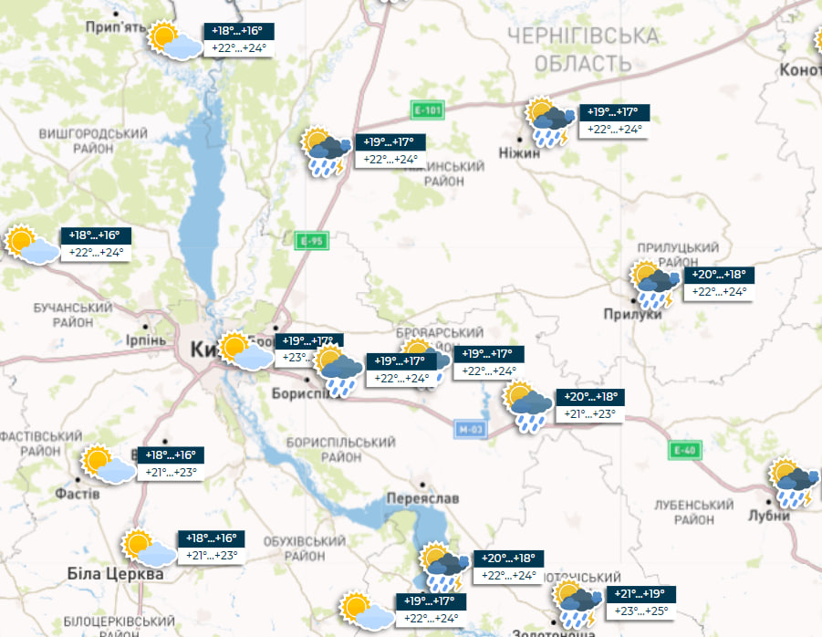 Прогреет до +34, но почти по всей Украине дожди и грозы: прогноз погоды на сегодня