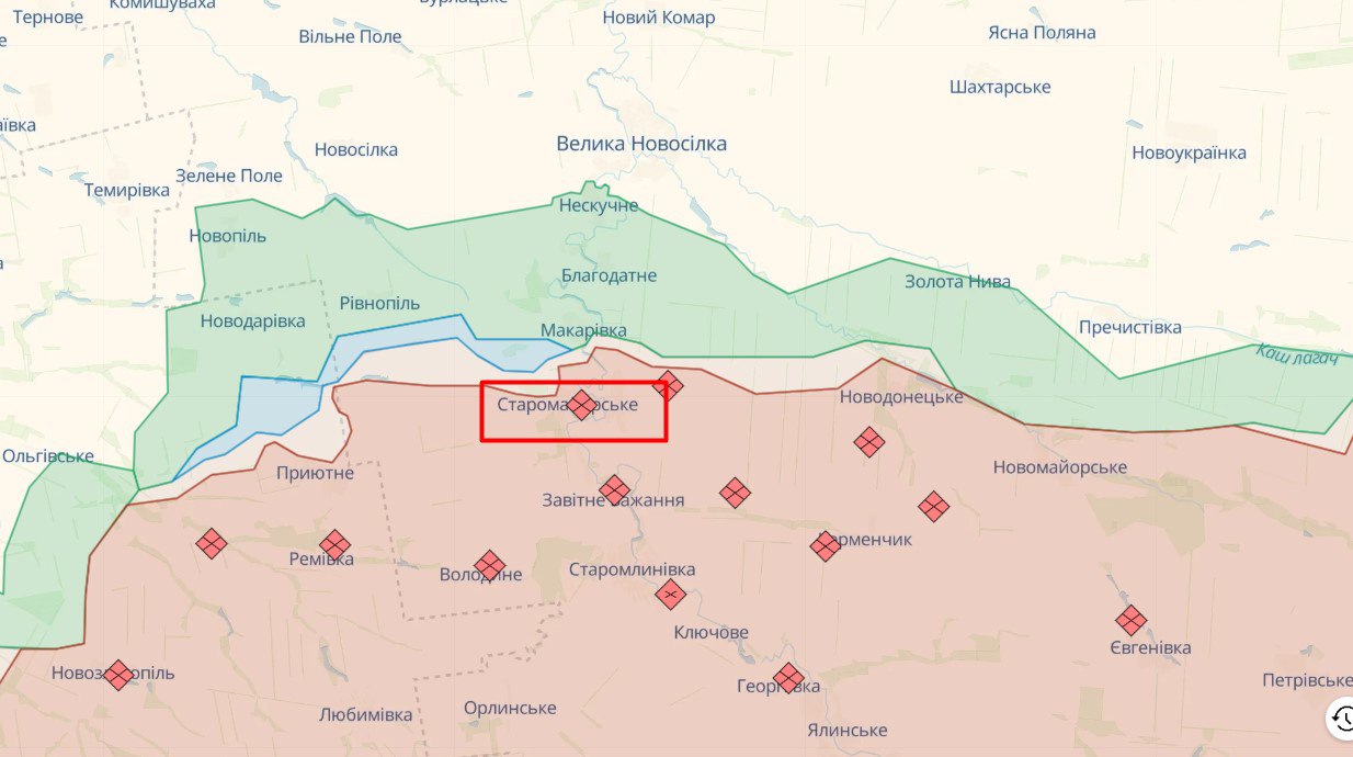 ВСУ ведут тяжелые бои за Старомайорское, преимущество на нашей стороне, - военные