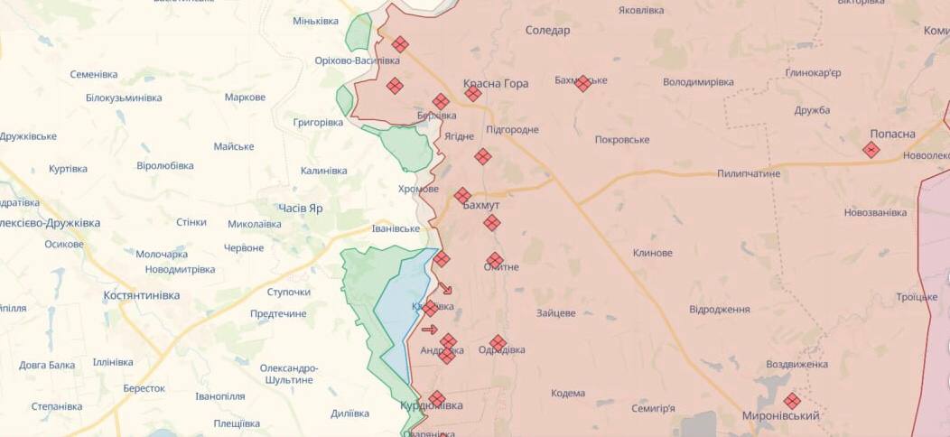 Росіяни відступили північніше Бахмута: у Генштабі розповіли про ситуацію на фронті