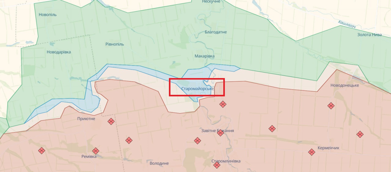 РФ пытается вернуть утраченные позиции западнее Старомайорского и Работиного, - Генштаб