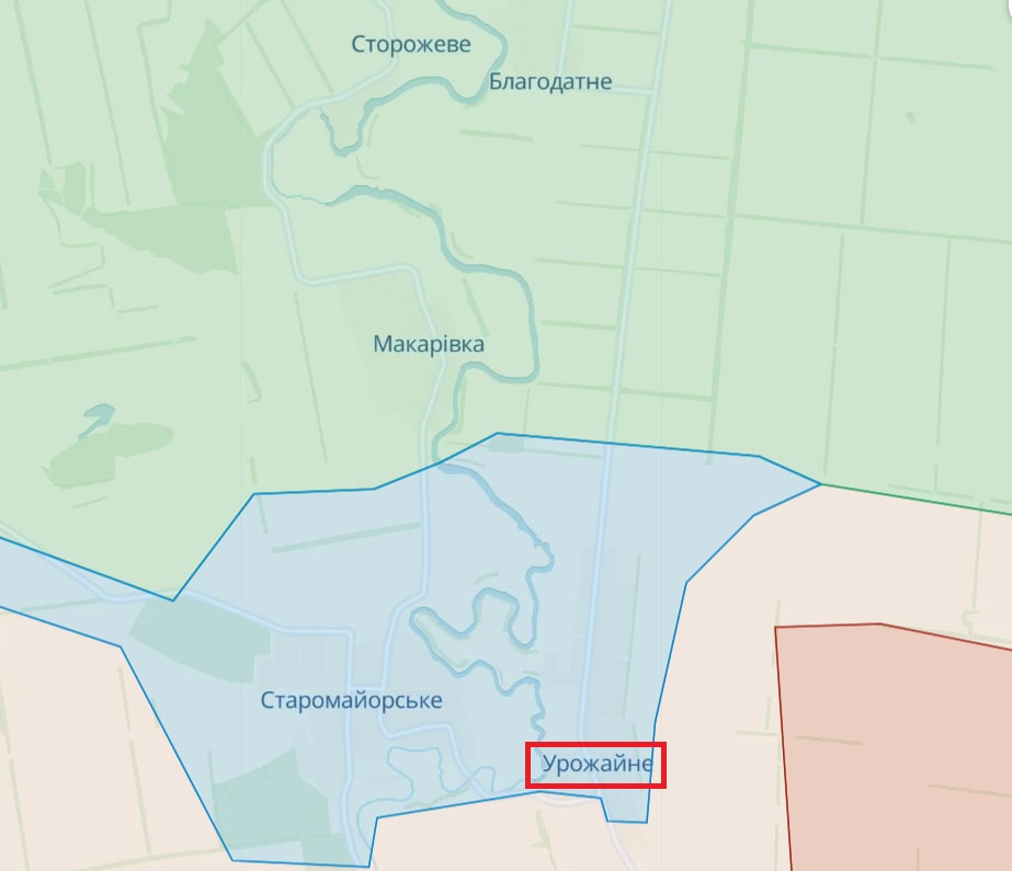 Украинские военные освободили Урожайное Донецкой области