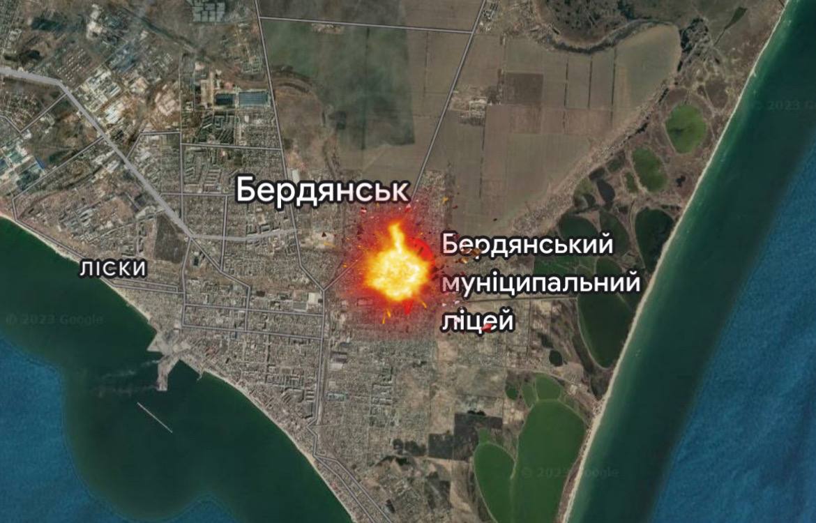 У Бердянську пролунали потужні вибухи біля &quot;виборчої дільниці&quot; росіян, - Федоров