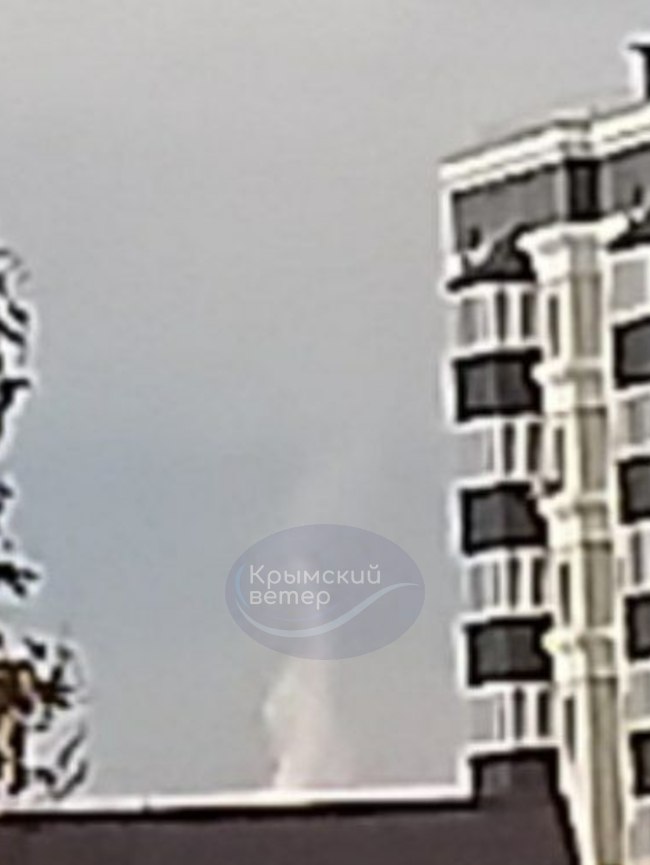 Shooting in occupied Simferopol: Smoke in sky