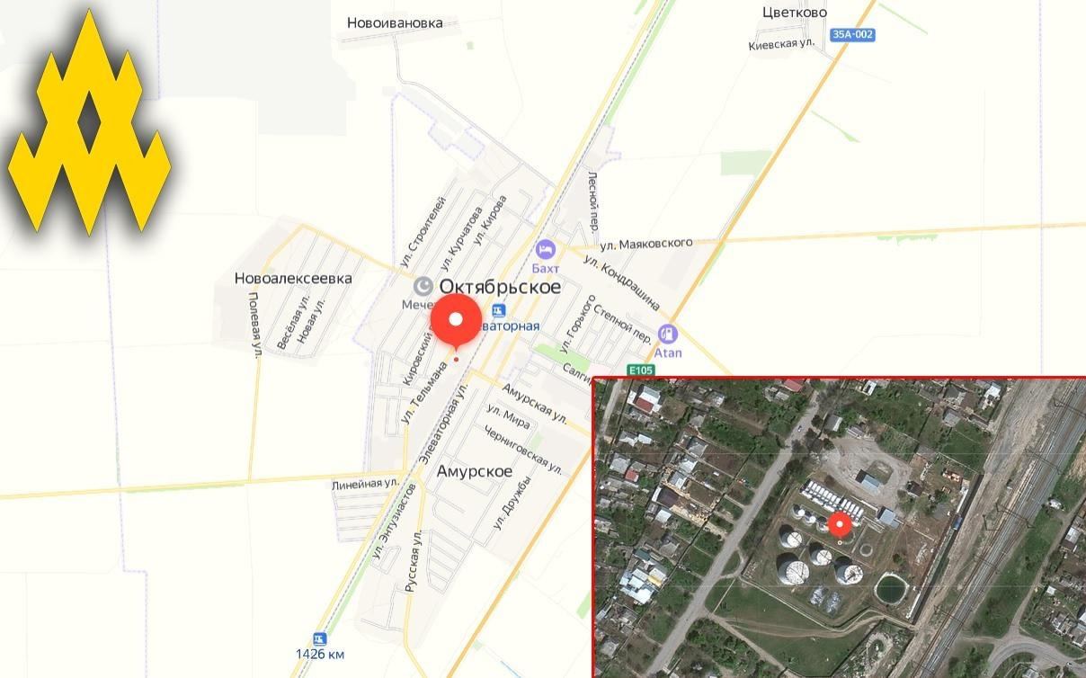 Партизани у Криму показали важливий для окупантів склад пального