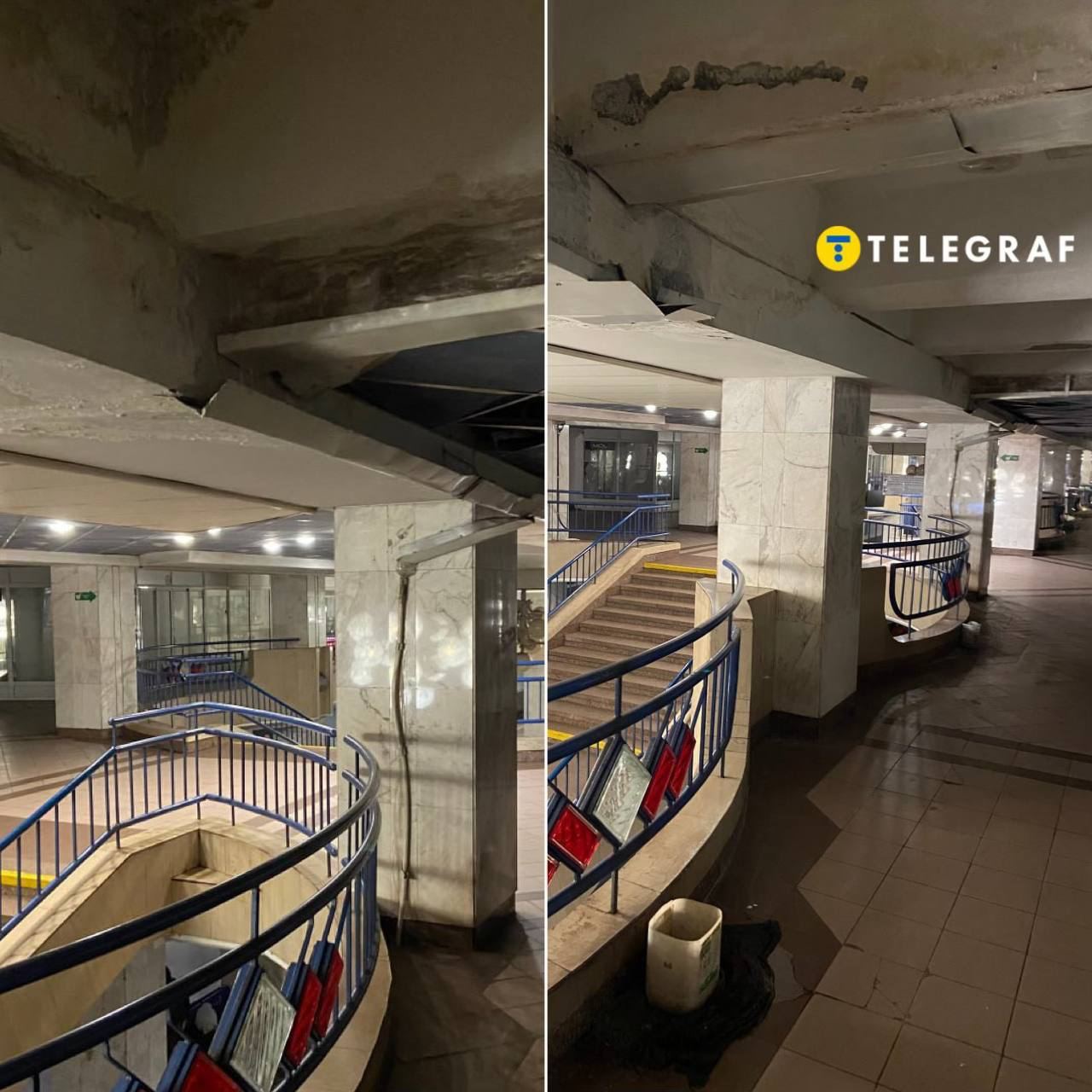 В Києві затоплює ще одну станцію метро: через стелю просочується вода (фото)