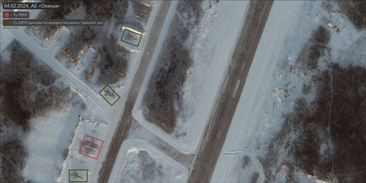 Як виглядає російський аеродром Оленья, з якого злітають літаки з ракетами бомбити Україну