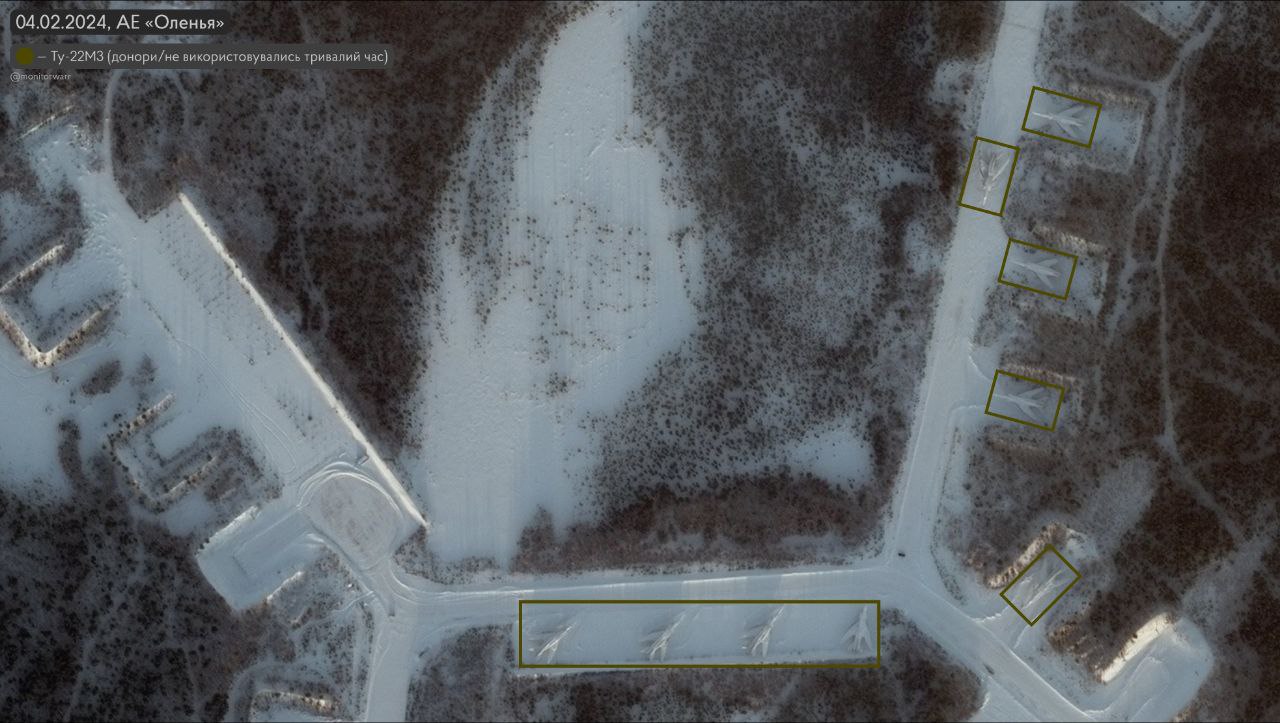 Як виглядає російський аеродром Оленья, з якого злітають літаки з ракетами бомбити Україну