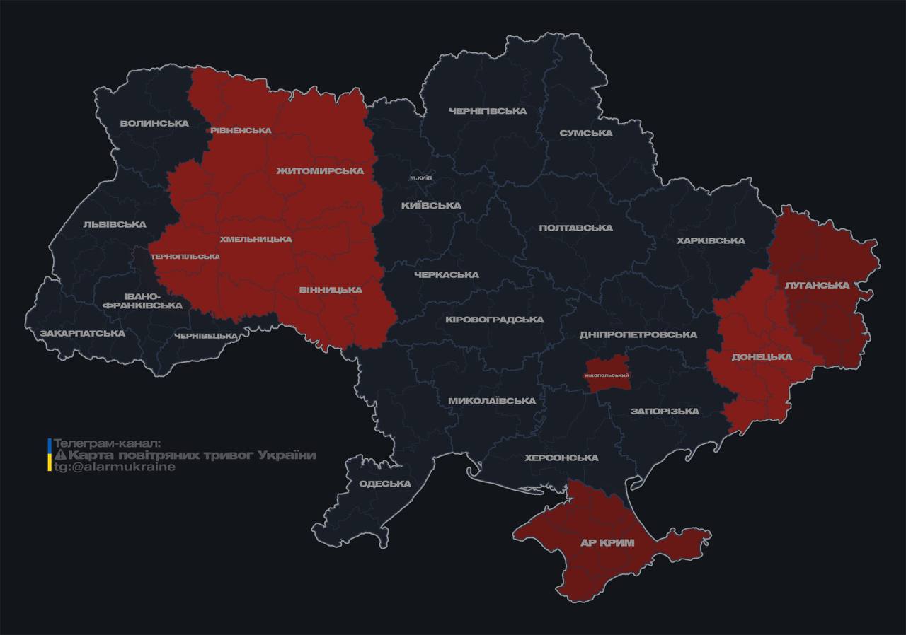 У Хмельницькій області було чути вибухи під час атаки &quot;Шахедів&quot;