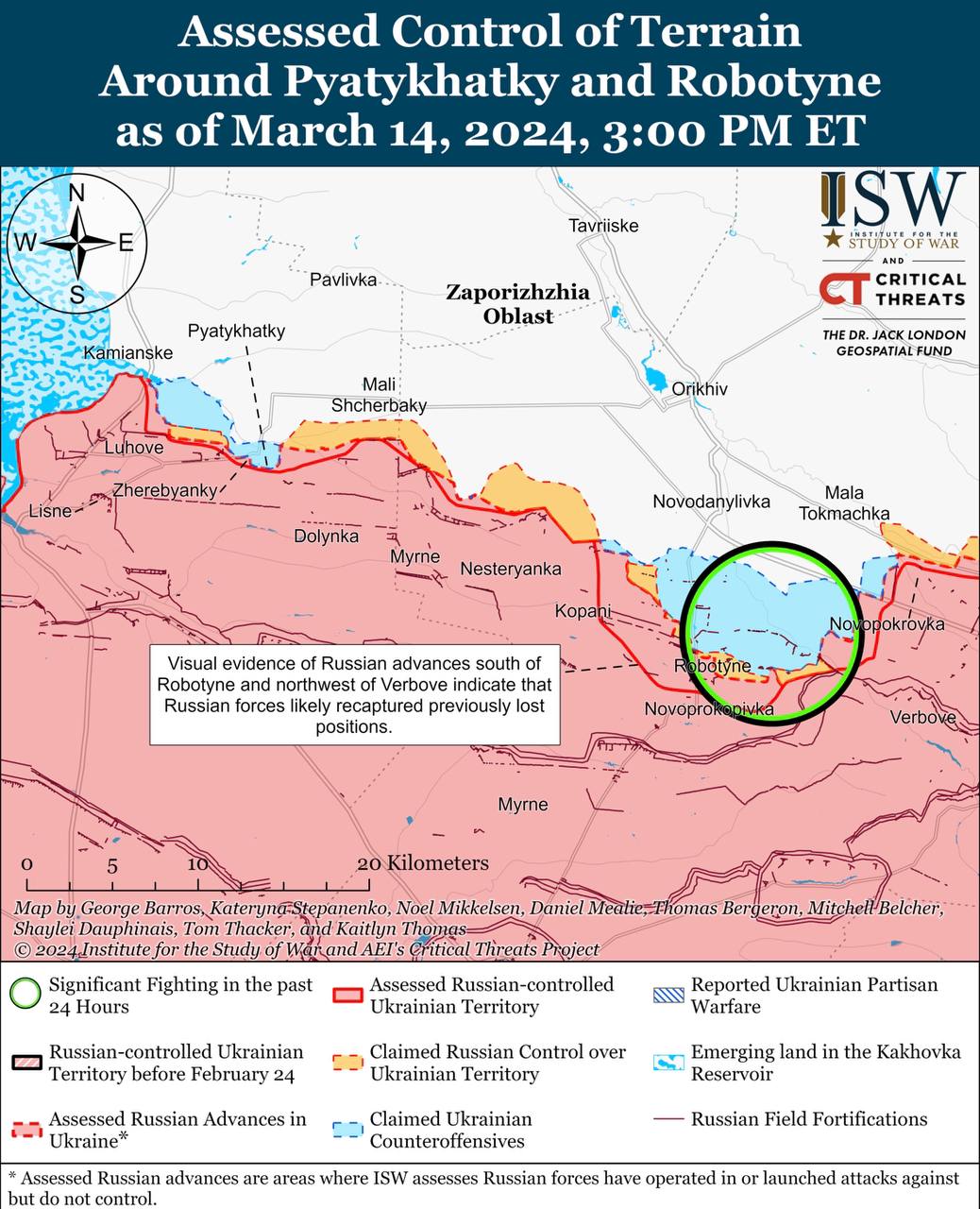 Росіяни активізуються на сході, позиційні бої точаться на більшості напрямків: карти ISW