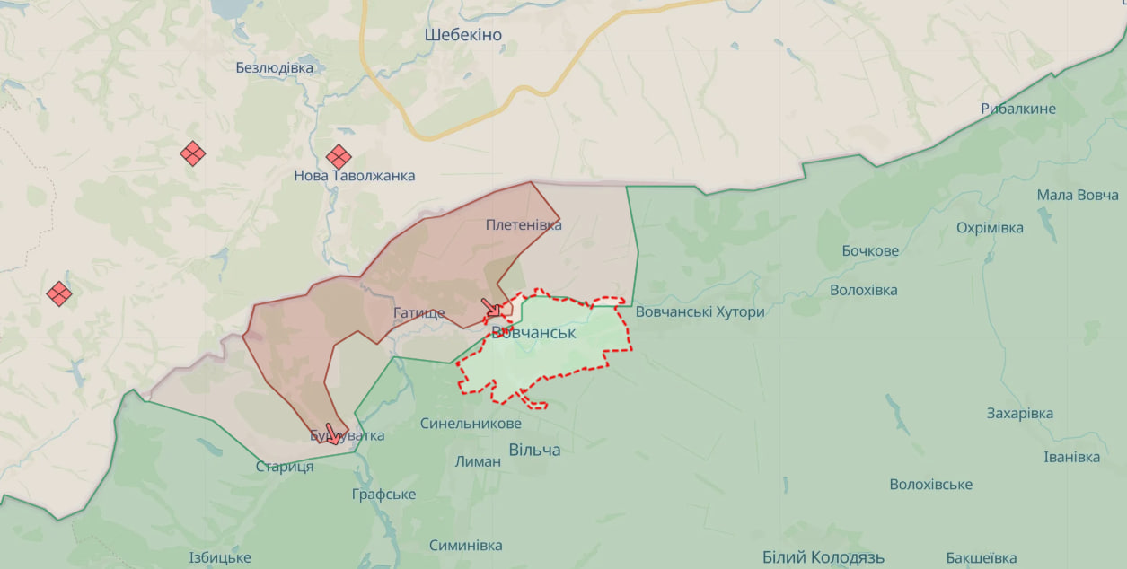 ЗСУ частково витіснили росіян з Вовчанська, - Генштаб